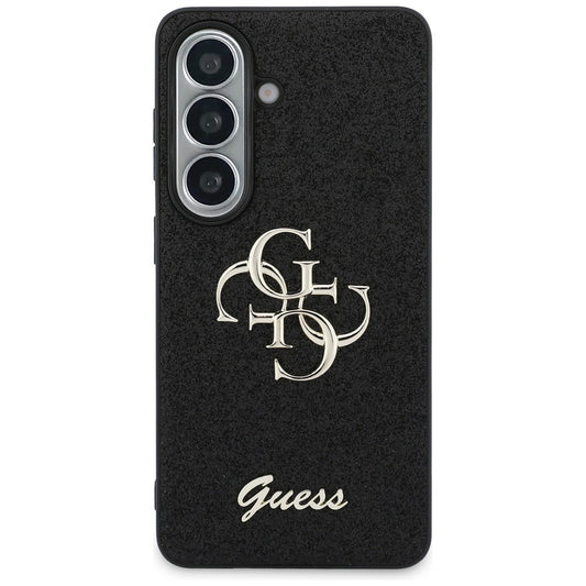Futrola za Samsung Galaxy S26 S942, Guess, Fixed Glitter Big 4G Metal Frame, Crna