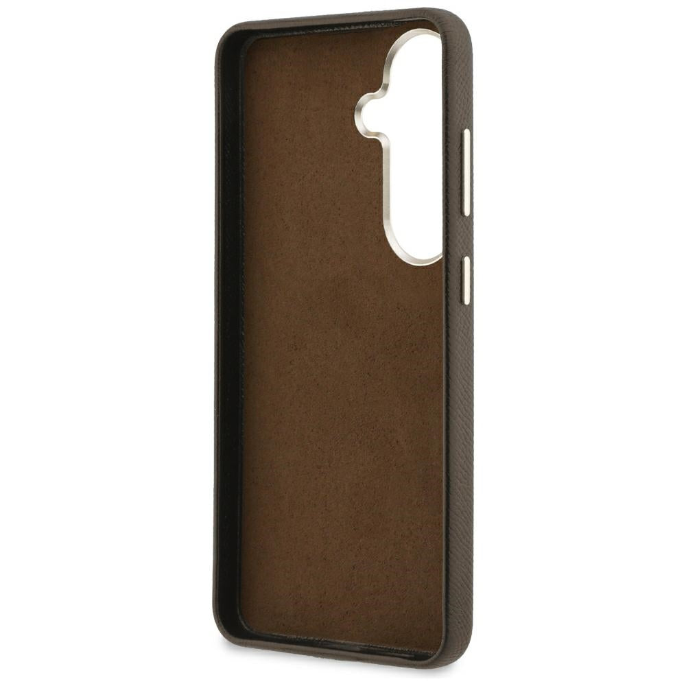 Maska za Samsung Galaxy S26 Plus S947, Guess, 4G Grained Big and Classic Logo, Smeđa