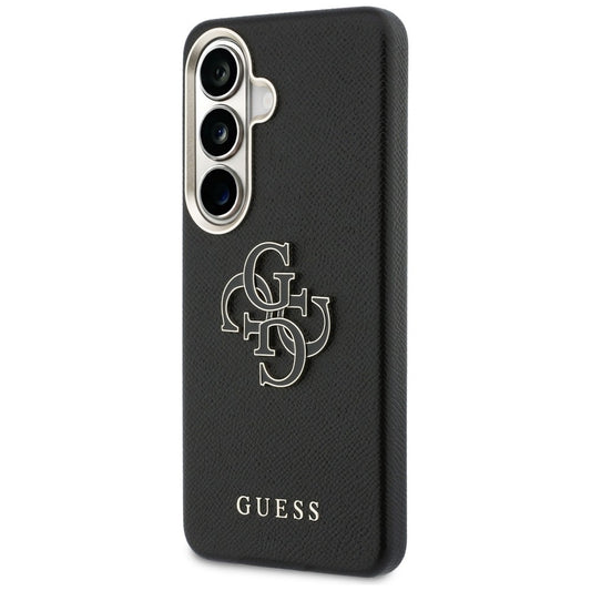 Maska za Samsung Galaxy S26 Plus S947, Guess, 4G Grained Big and Classic Logo, Crna
