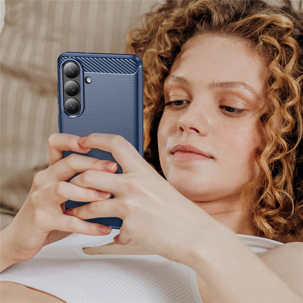 Futrola za Samsung Galaxy S26 Plus, Techsuit, Karbon, Plava