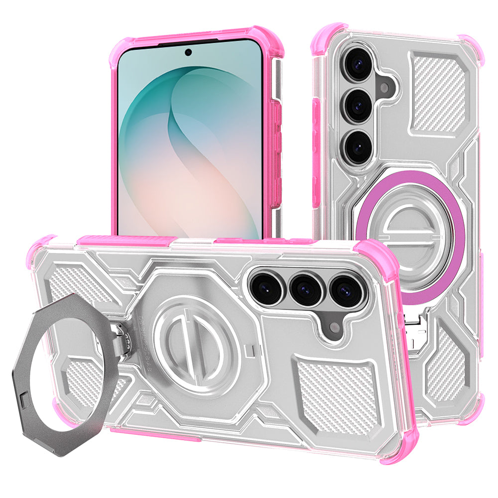 Futrola za Samsung Galaxy S26 Plus, Techsuit, Carbon Shield Pro, Roza