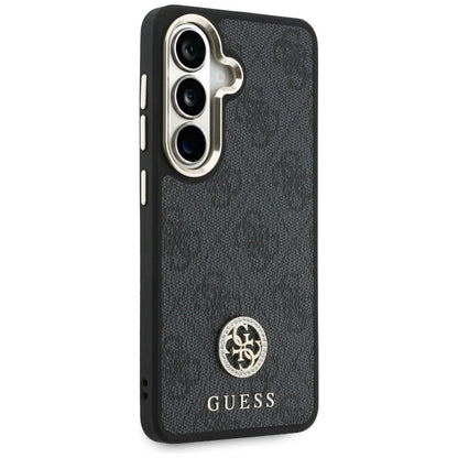 Futrola za Samsung Galaxy S26 S942, GUESS, 4G Big Rhinestone Triangle Strap, Crna