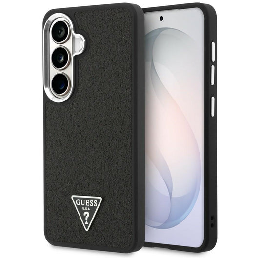 Futrola za Samsung Galaxy S26 S942, Guess, Fixed Glitter Triangle Logo, Crna