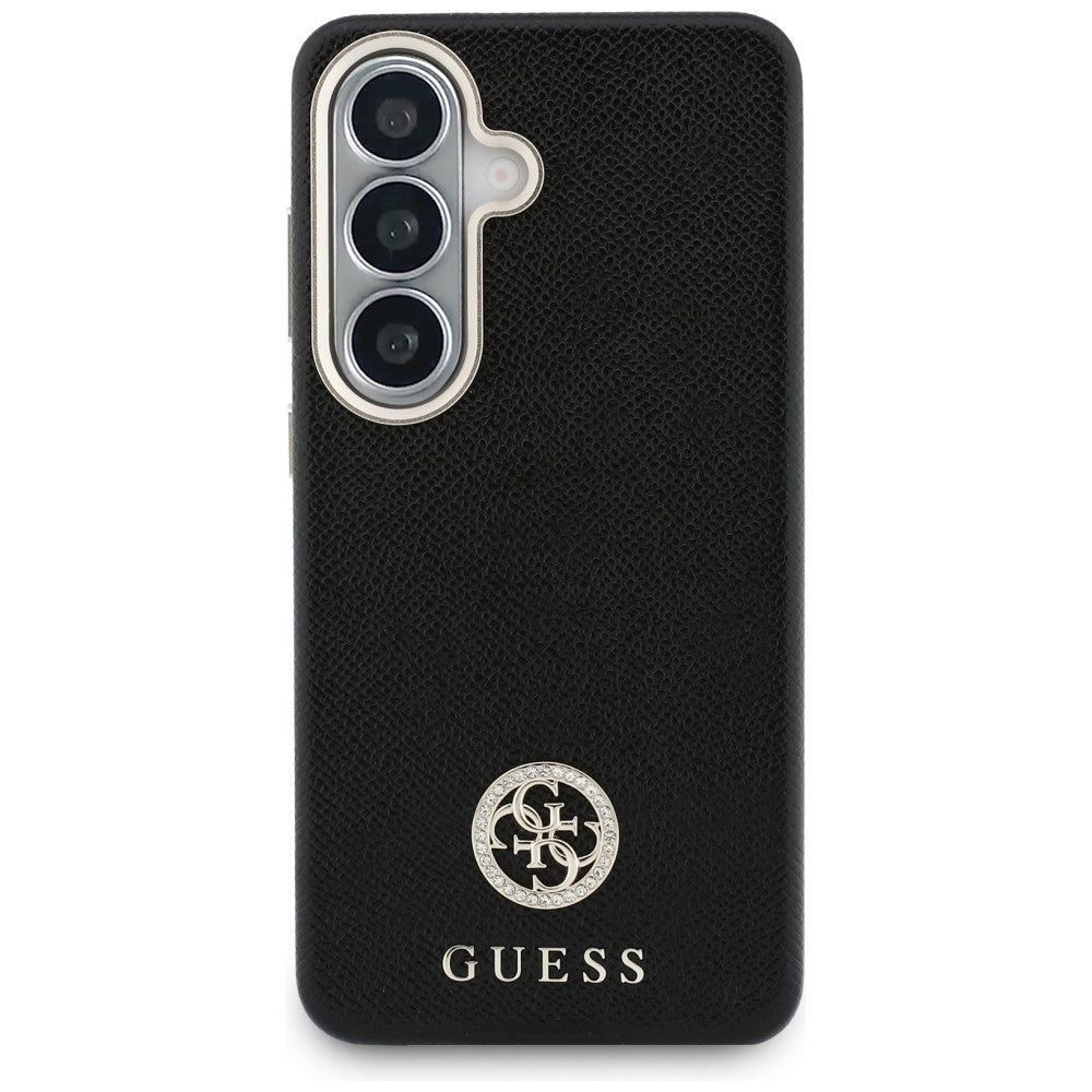 Futrola za Samsung Galaxy S26 S942, Guess, Rhinestone Round Logo, Crna