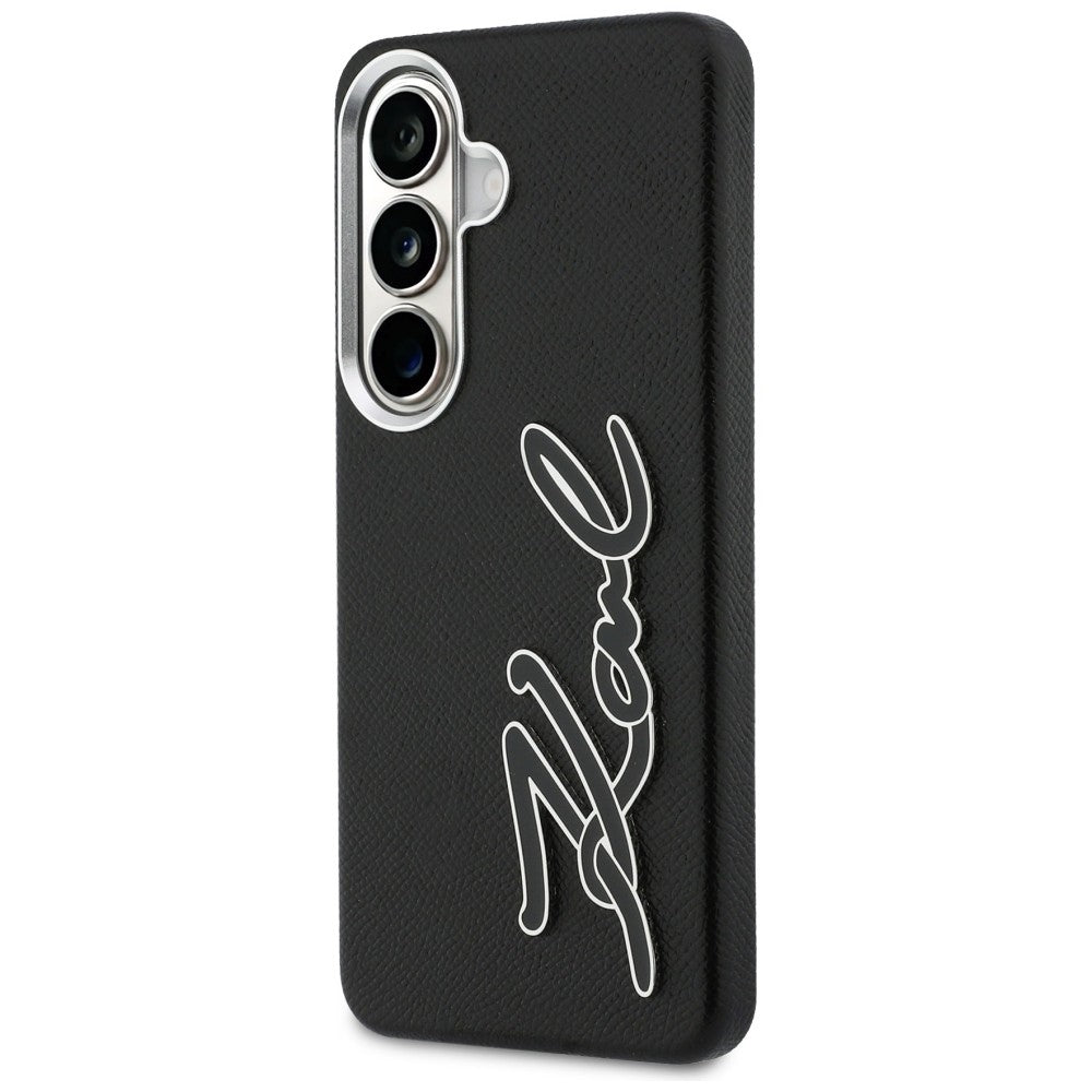 Futrola za Samsung Galaxy S26 S942, Karl Lagerfeld, Signature Resin Logo, Crna