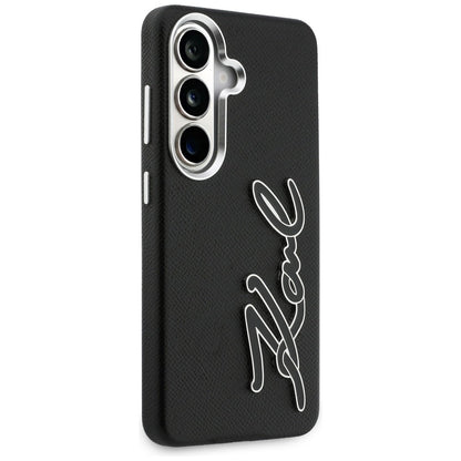 Futrola za Samsung Galaxy S26 S942, Karl Lagerfeld, Signature Resin Logo, Crna