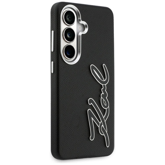Futrola za Samsung Galaxy S26 S942, Karl Lagerfeld, Signature Resin Logo, Crna