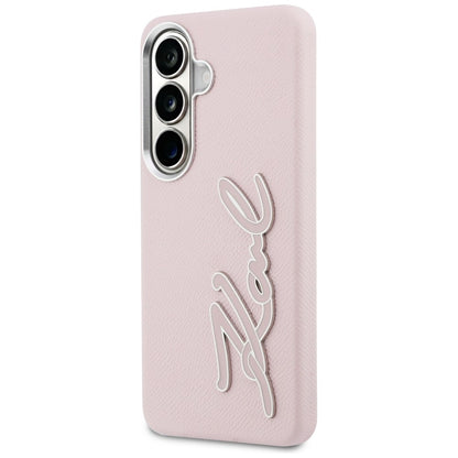 Futrola za Samsung Galaxy S26 S942, Karl Lagerfeld, Signature Resin Logo, Roza