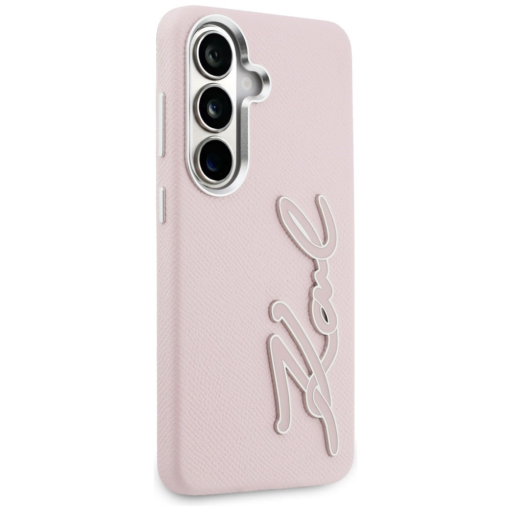 Futrola za Samsung Galaxy S26 S942, Karl Lagerfeld, Signature Resin Logo, Roza