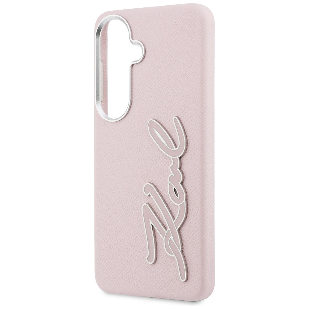 Futrola za Samsung Galaxy S26 S942, Karl Lagerfeld, Signature Resin Logo, Roza