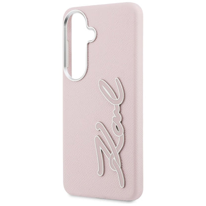 Futrola za Samsung Galaxy S26 S942, Karl Lagerfeld, Signature Resin Logo, Roza