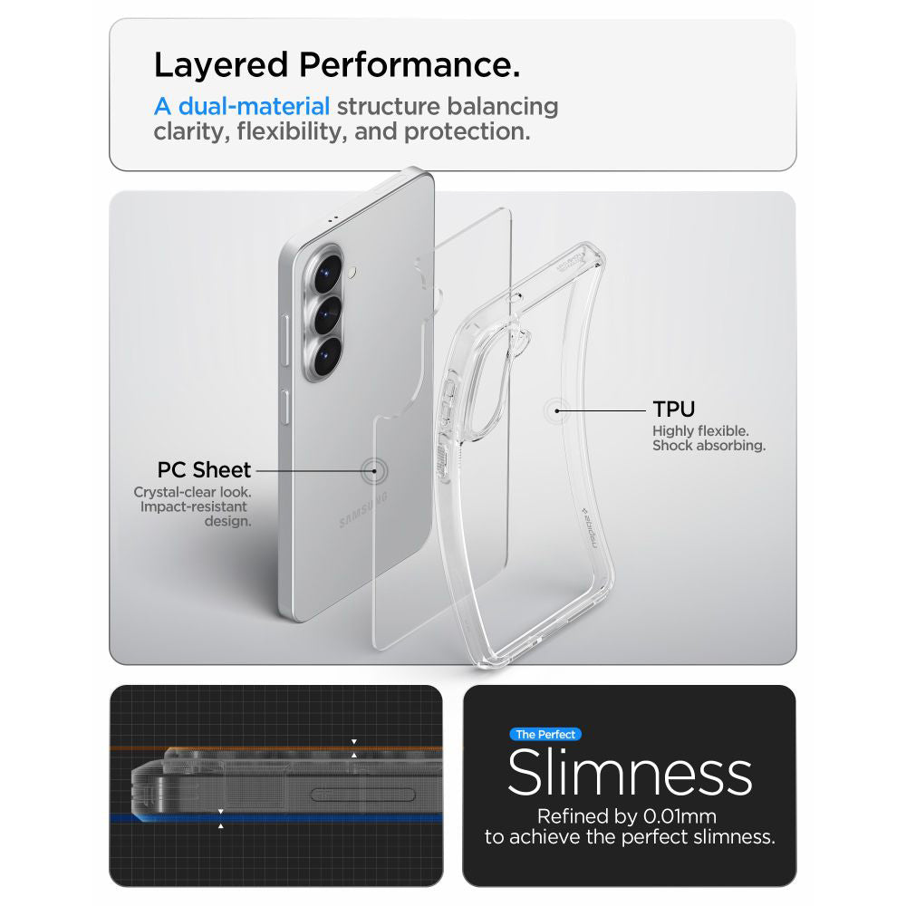 Futrola za Samsung Galaxy S26 S942, Spigen, Ultra Hybrid, Prozirna ACS10732