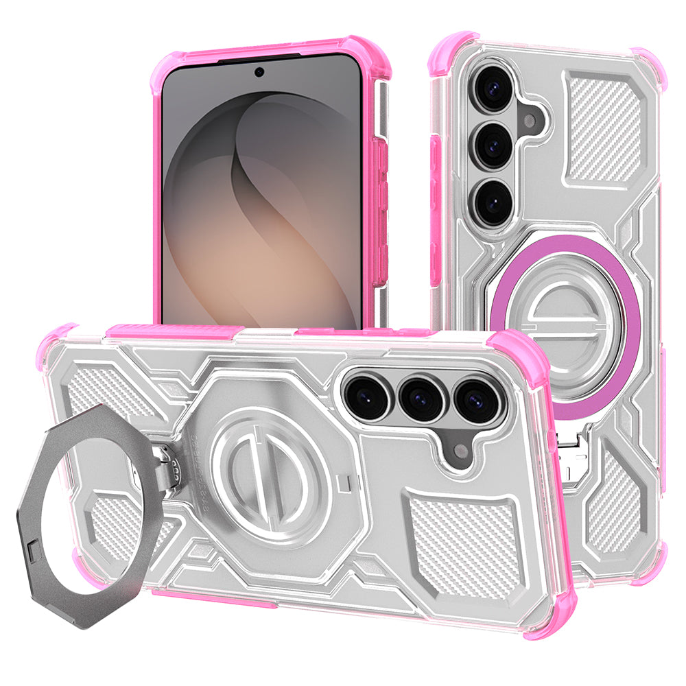 Futrola za Samsung Galaxy S26 S942, Techsuit, Carbon Shield Pro, Roza