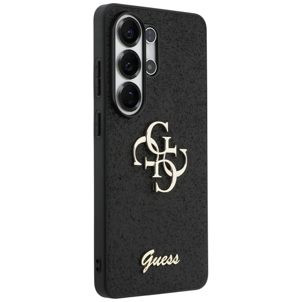 Futrola za Samsung Galaxy S26 Ultra S948, Guess, Fixed Glitter Big 4G Metal Frame, Crna