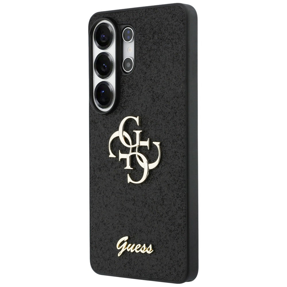 Futrola za Samsung Galaxy S26 Ultra S948, Guess, Fixed Glitter Big 4G Metal Frame, Crna