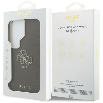 Futrola za Samsung Galaxy S26 Ultra S948, Guess, 4G Grained Big and Classic Logo, smeđa
