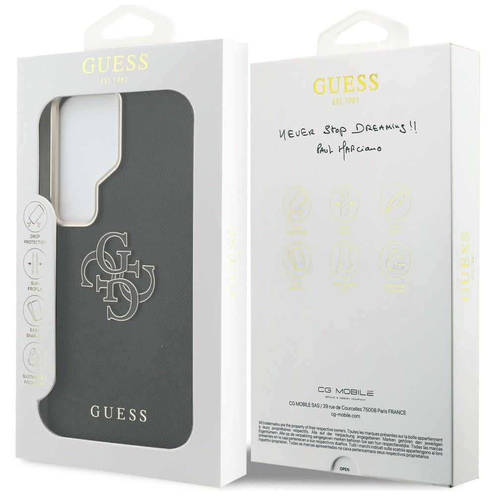 Futrola za Samsung Galaxy S26 Ultra S948, Guess, 4G Grained Big and Classic Logo, Crna