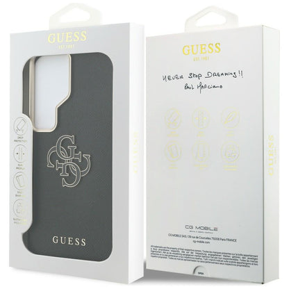 Futrola za Samsung Galaxy S26 Ultra S948, Guess, 4G Grained Big and Classic Logo, Crna