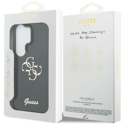 Futrola za Samsung Galaxy S26 Ultra S948, Guess, IML Big Metal 4G Script, Crna