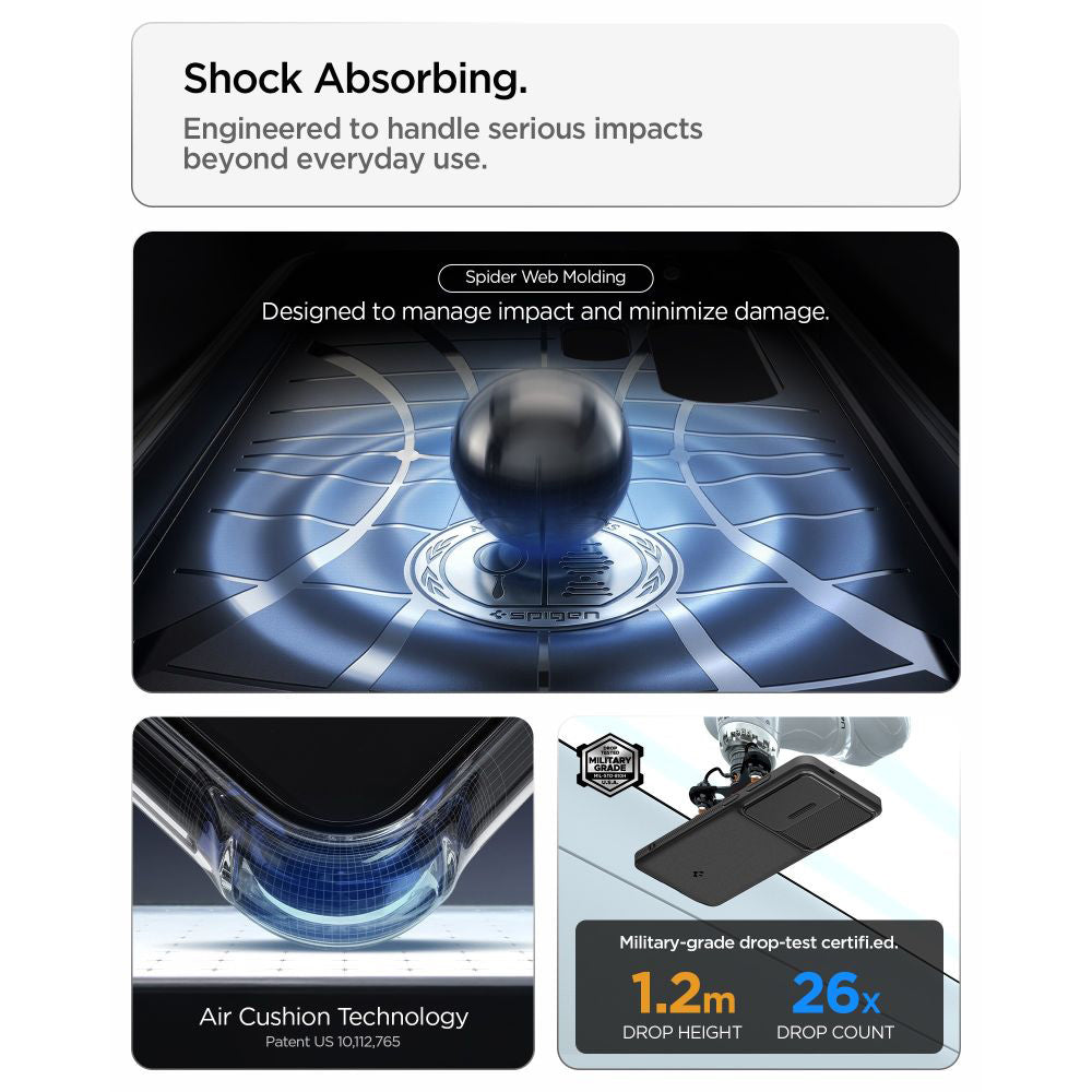 Futrola za Samsung Galaxy S26 Ultra S948, Spigen, Optik Armor, Crna ACS10687