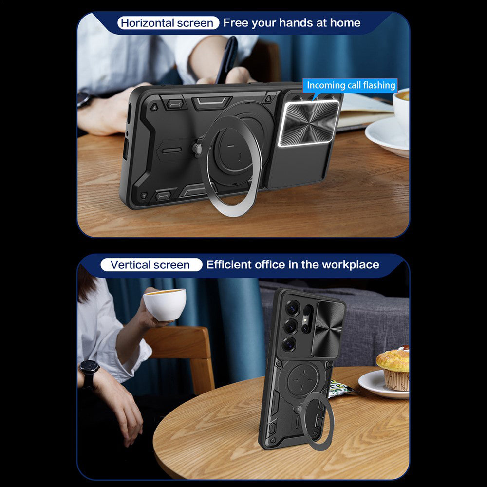Maska za Samsung Galaxy S26 Ultra S948, Techsuit, CamGuard Pro, Crna