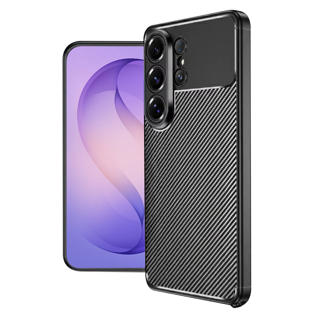 Futrola za Samsung Galaxy S26 Ultra S948, Techsuit, CarbonFiber, Crna