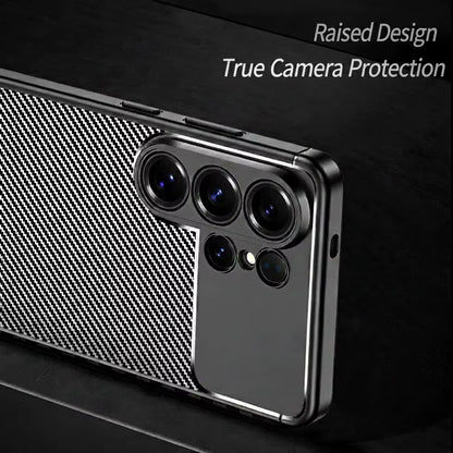 Futrola za Samsung Galaxy S26 Ultra S948, Techsuit, CarbonFiber, Crna