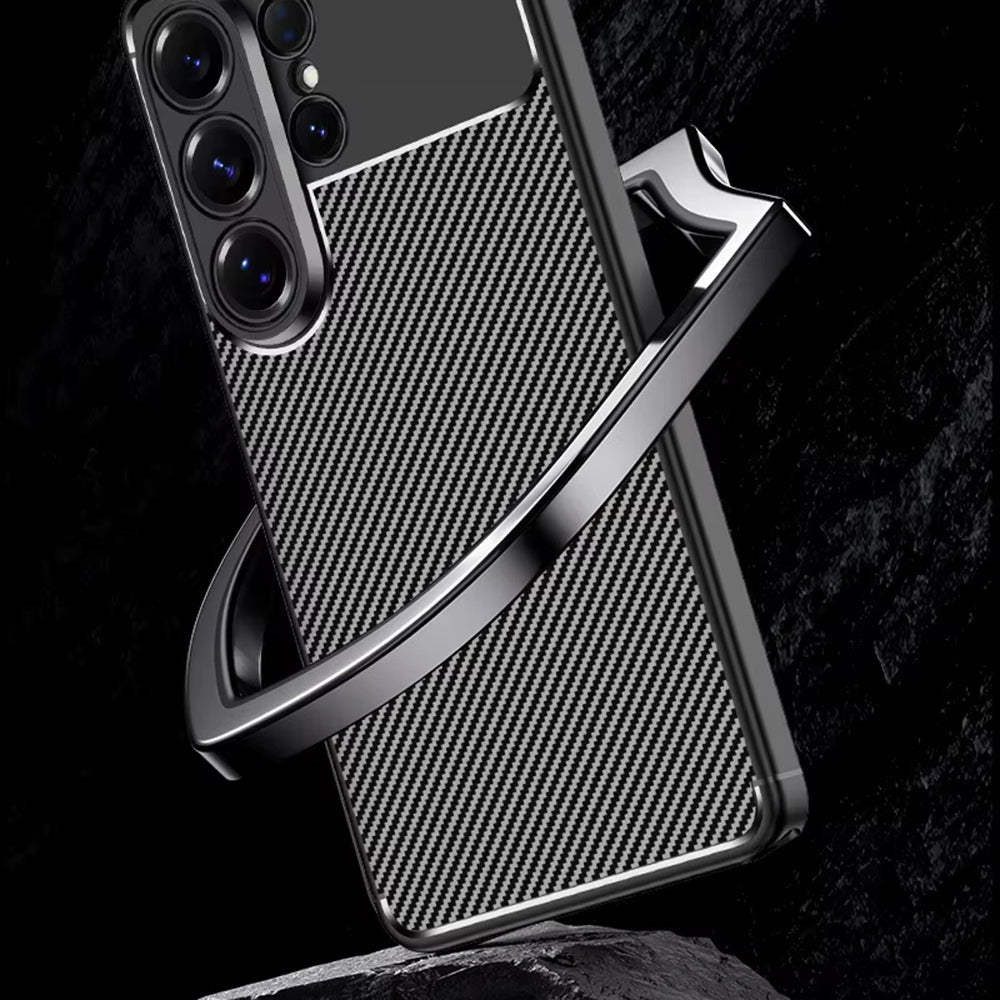 Futrola za Samsung Galaxy S26 Ultra S948, Techsuit, CarbonFiber, Crna