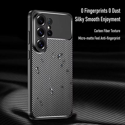Futrola za Samsung Galaxy S26 Ultra S948, Techsuit, CarbonFiber, Crna