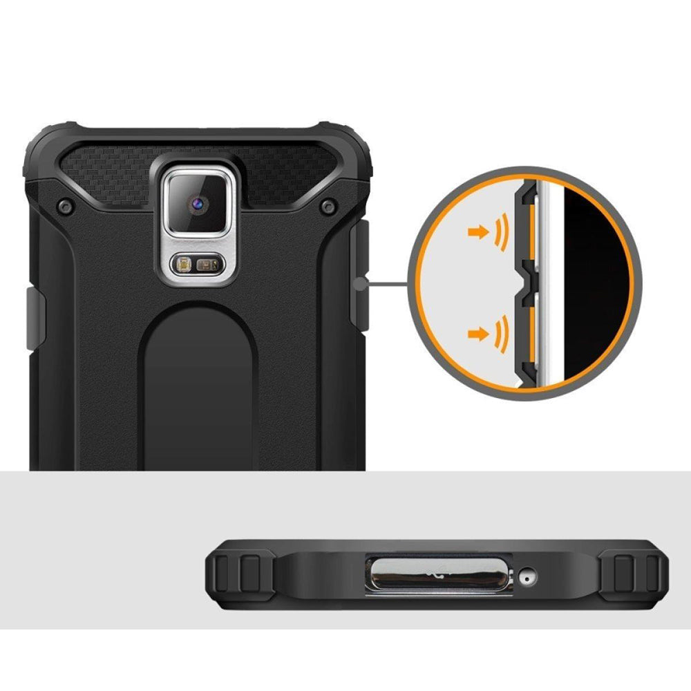 Maska za Samsung Galaxy S5 G900, Techsuit, Hybrid Armor, Crna