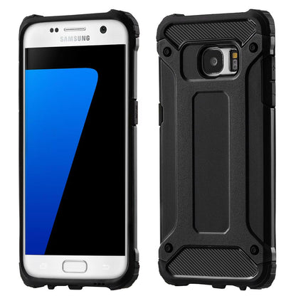 Maska za Samsung Galaxy S7 edge G935, Techsuit, Hybrid Armor, Crna