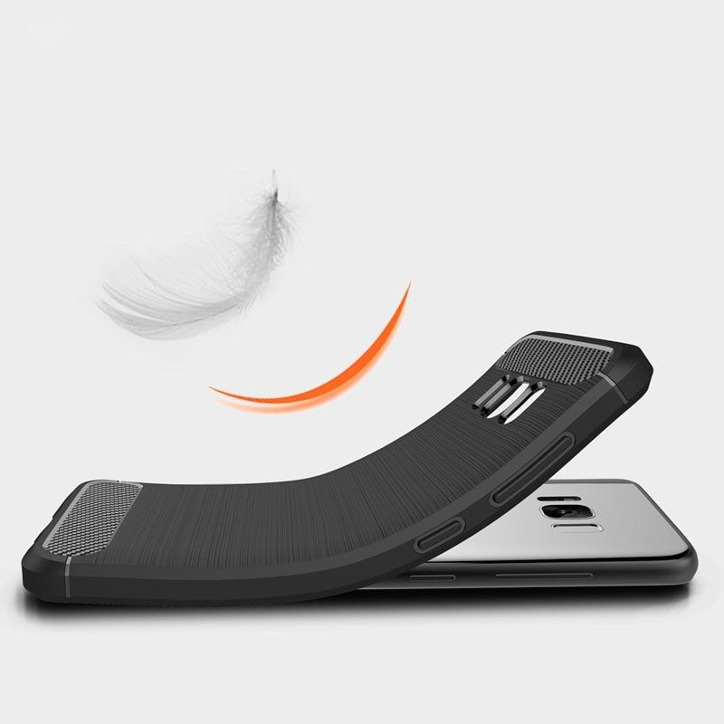 Maska za Samsung Galaxy S8 G950, Techsuit, Karbon, Crna