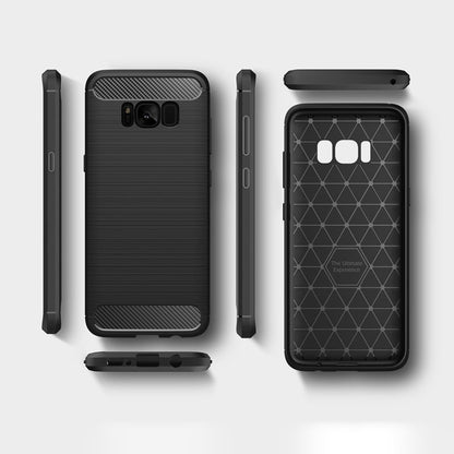Maska za Samsung Galaxy S8 G950, Techsuit, Karbon, Crna