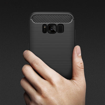 Maska za Samsung Galaxy S8 G950, Techsuit, Karbon, Crna