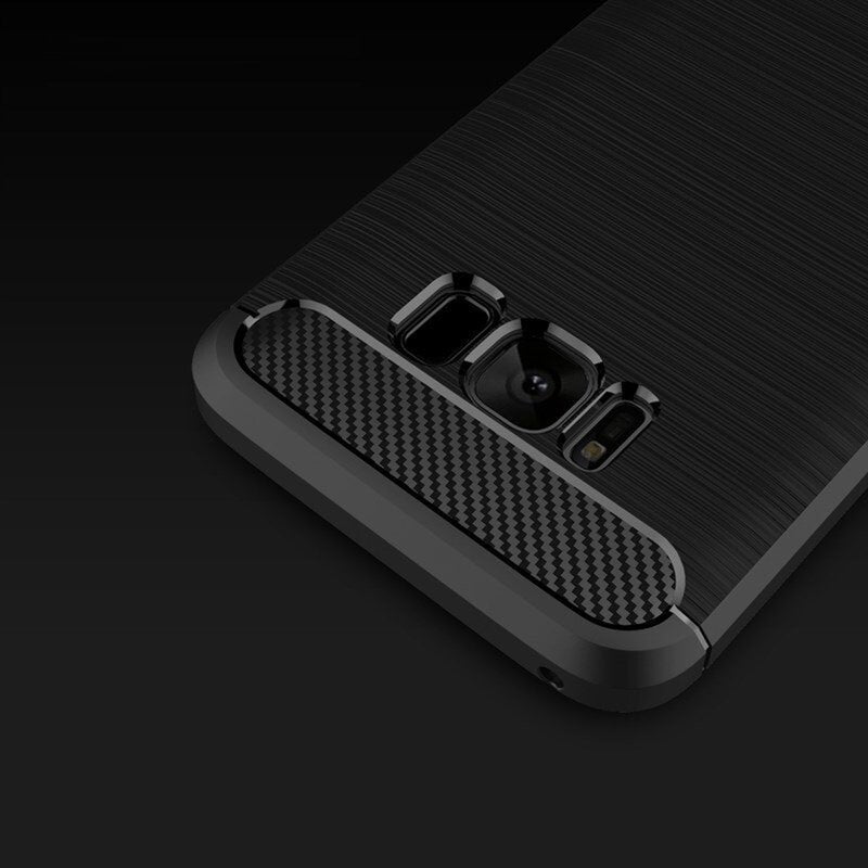 Maska za Samsung Galaxy S8+ G955, Techsuit, Karbon, Crna