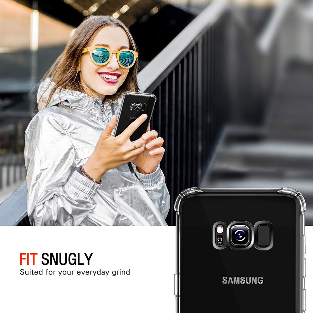 Maska za Samsung Galaxy S8+ G955, Techsuit, Shockproof Clear, Prozirna