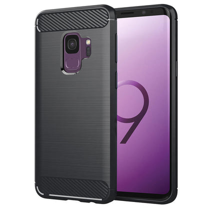 Maska za Samsung Galaxy S9 G960, Techsuit, Karbon, Crna