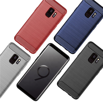 Maska za Samsung Galaxy S9 G960, Techsuit, Karbon, Crna