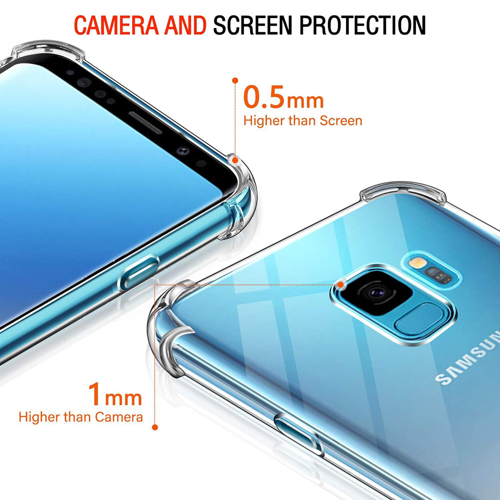 Maska za Samsung Galaxy S9 G960, Techsuit, Shockproof Clear, Prozirna