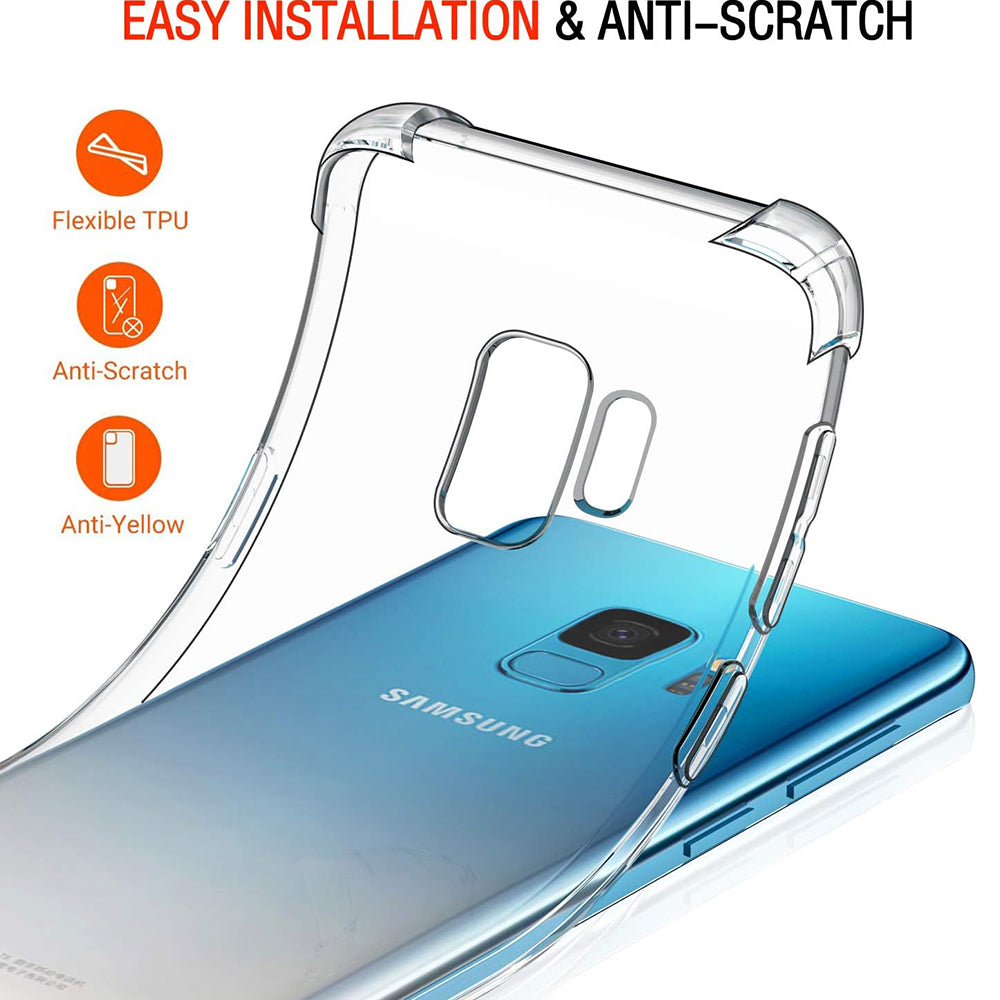 Maska za Samsung Galaxy S9 G960, Techsuit, Shockproof Clear, Prozirna