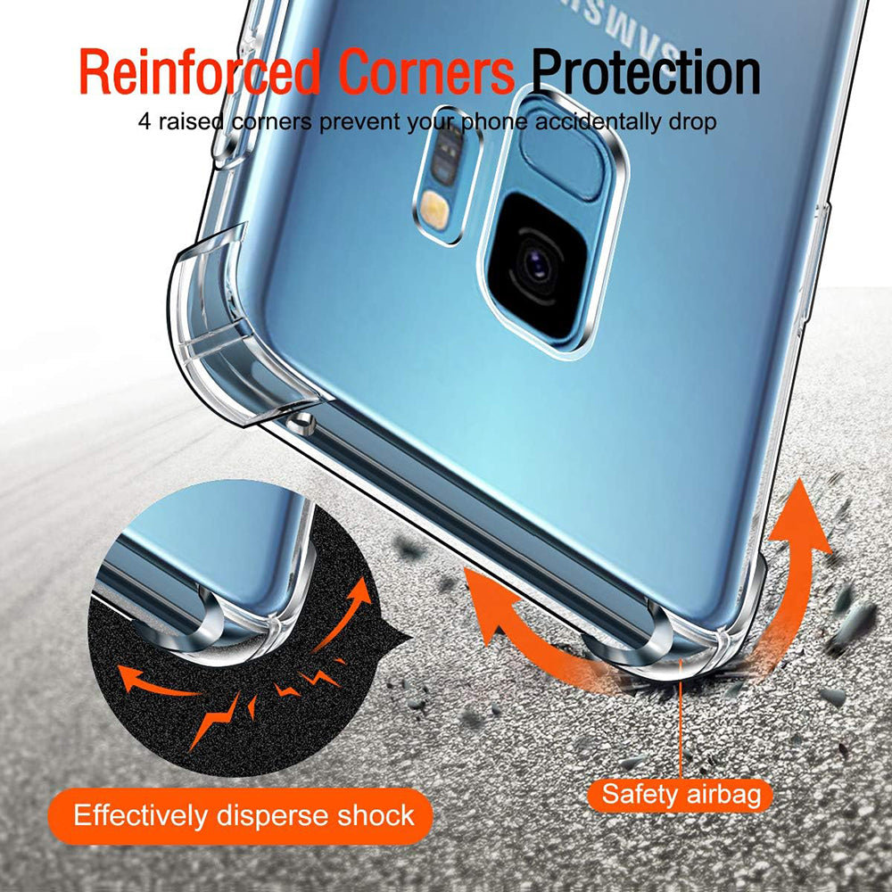 Maska za Samsung Galaxy S9 G960, Techsuit, Shockproof Clear, Prozirna