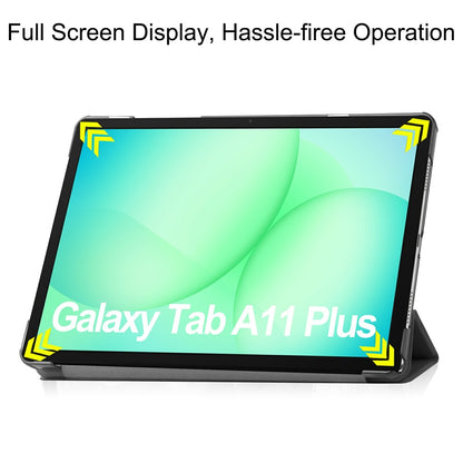 Futrola za Samsung Galaxy Tab A11+ / Tab A9+, Techsuit, FoldPro, Crna