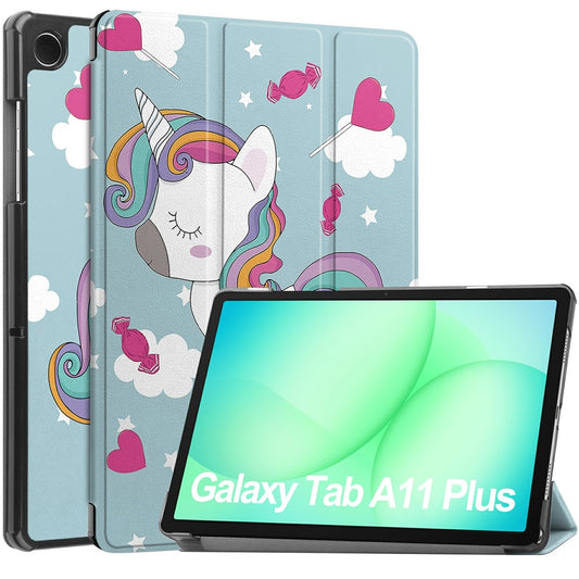 Futrola za Samsung Galaxy Tab A11+ / Tab A9+, Techsuit, FoldPro Unicorn, Višebojna