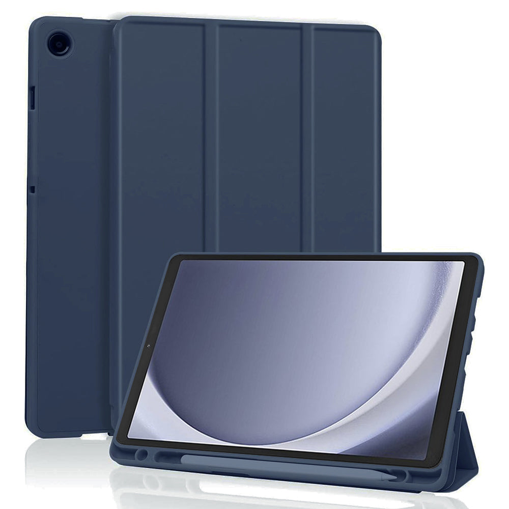 Futrola za Samsung Galaxy Tab A11 / Tab A9, Techsuit, Flex Trifold, Tamnoplava