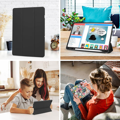 Futrola za Samsung Galaxy Tab A11 / Tab A9, Techsuit, Flex Trifold, Crna