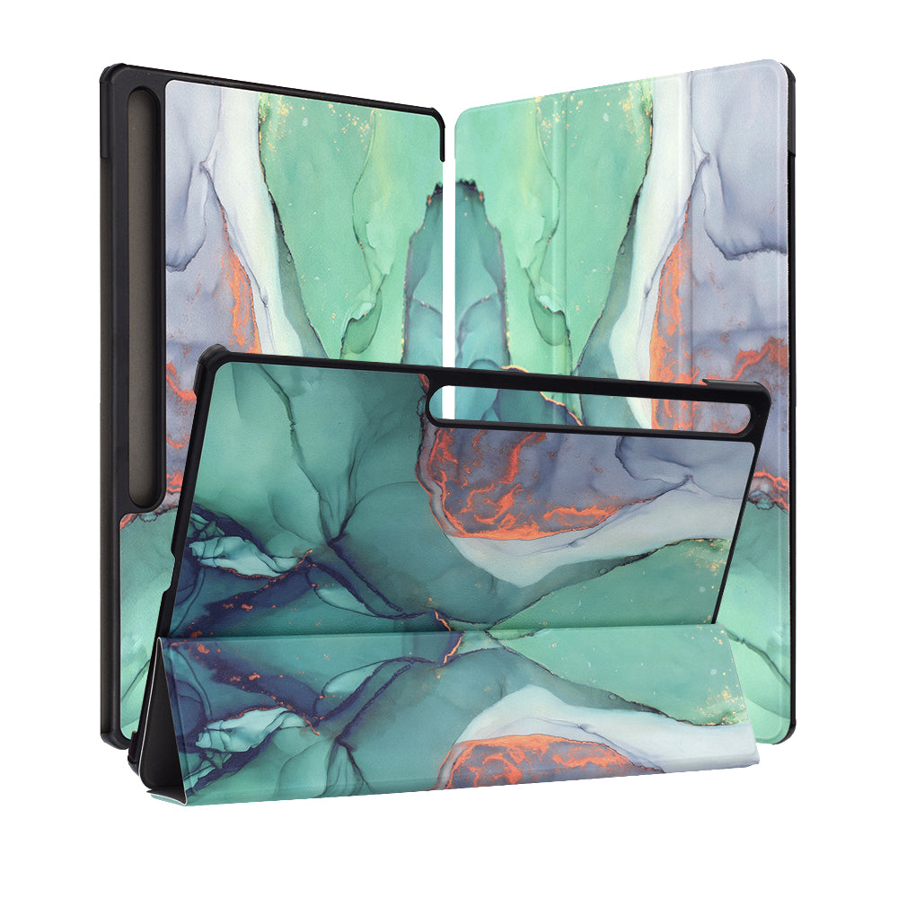 Futrola za Samsung Galaxy Tab S10 FE+, Techsuit, FoldPro Green Time, Višebojna
