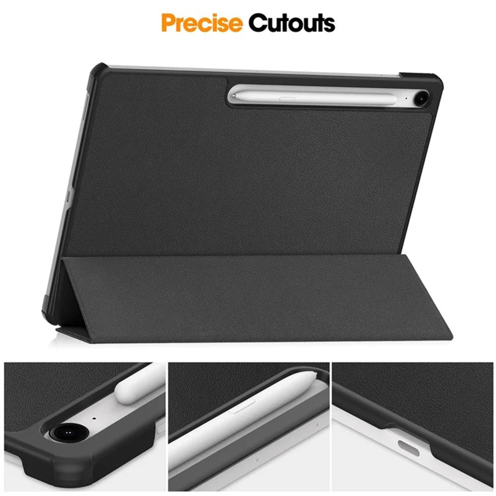 Futrola za Samsung Galaxy Tab S10 FE+, Techsuit, FoldPro, Crna
