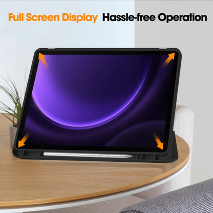 Futrola za Samsung Galaxy Tab S10 FE / Tab S9 FE, Techsuit, Flex Trifold, Crna