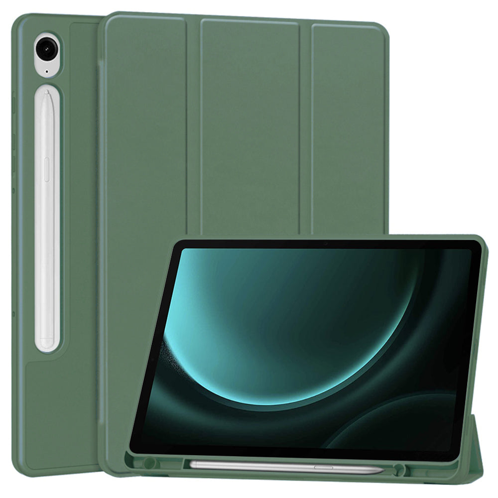 Futrola za Samsung Galaxy Tab S10 FE / Tab S9 FE, Techsuit, Flex Trifold, Zelena