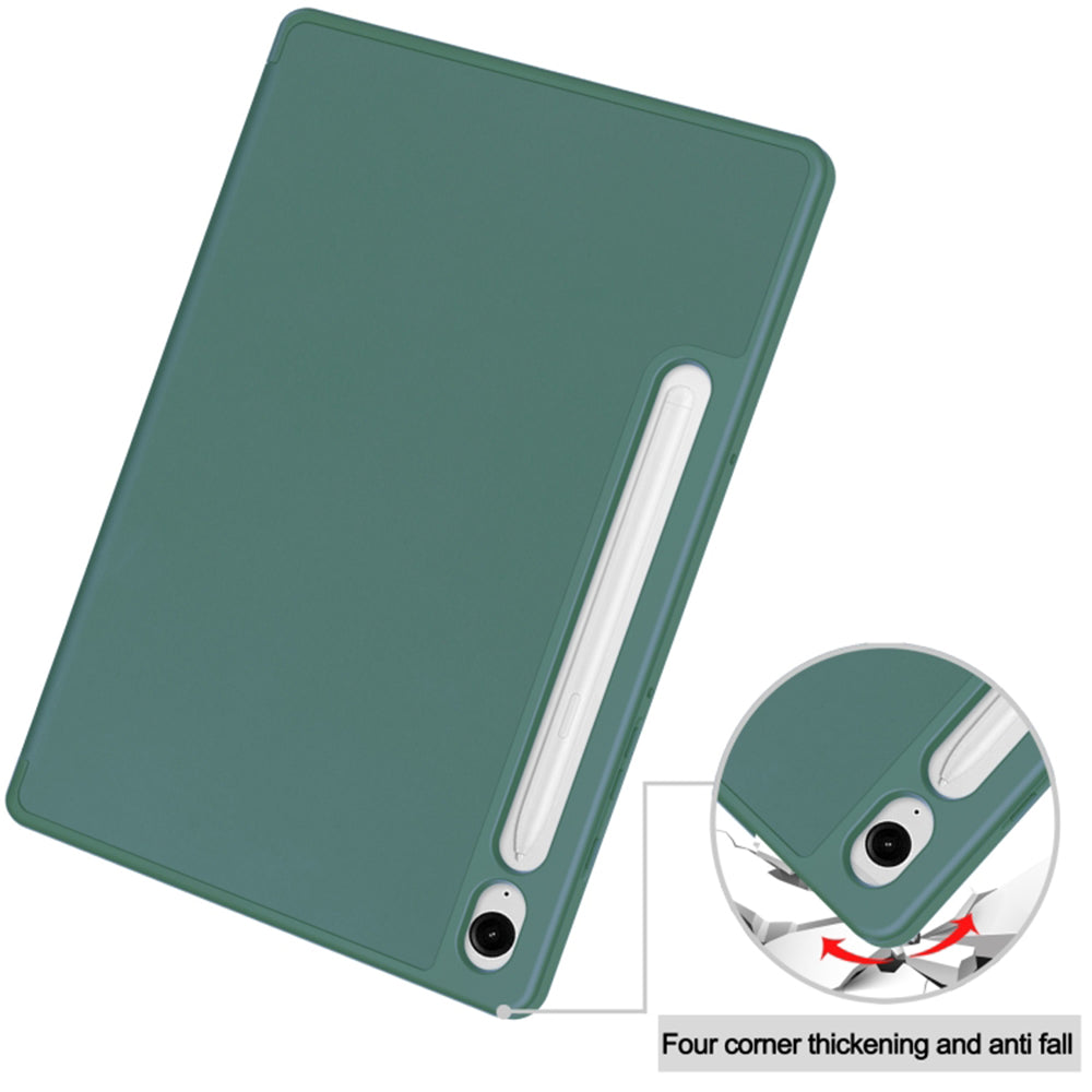 Futrola za Samsung Galaxy Tab S10 FE / Tab S9 FE, Techsuit, Flex Trifold, Zelena